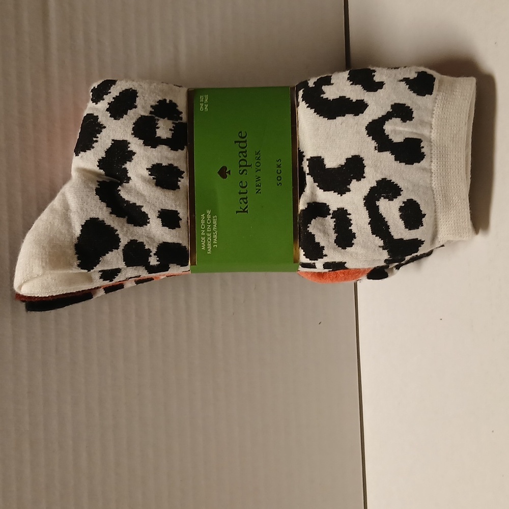 kate spade Women Multicolor 3pack Socks NWT - Picture 2 of 10